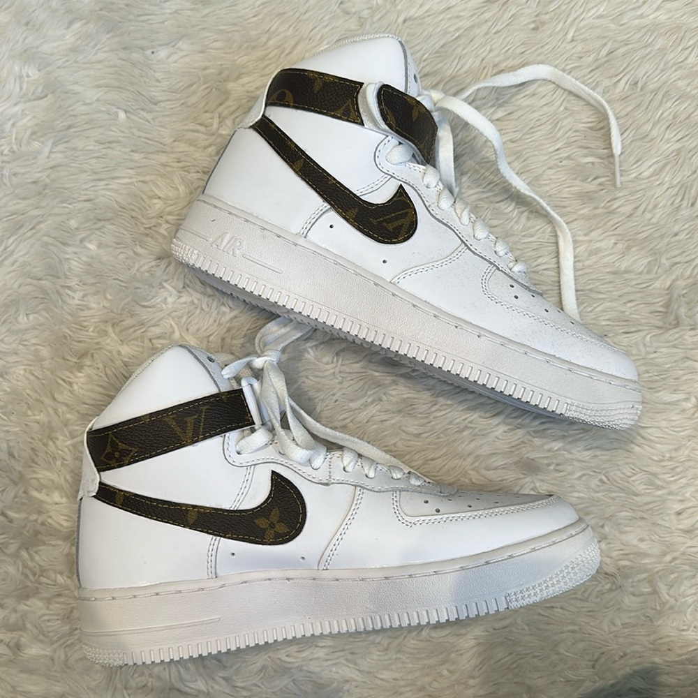 NEW never worn, custom air force ones